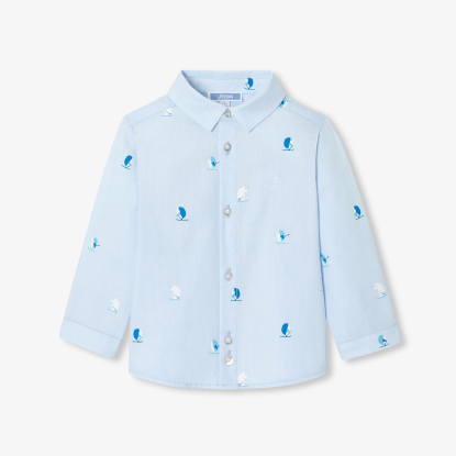 Chemise bébé garçon en Oxford