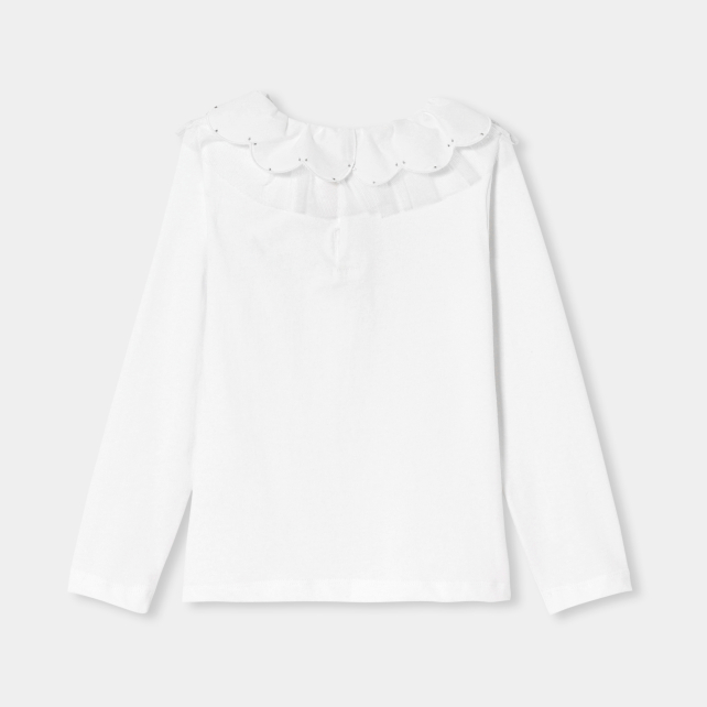Girl T-shirt with a collar Girl T-shirt with a collar