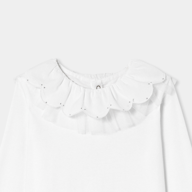 Girl T-shirt with a collar Girl T-shirt with a collar