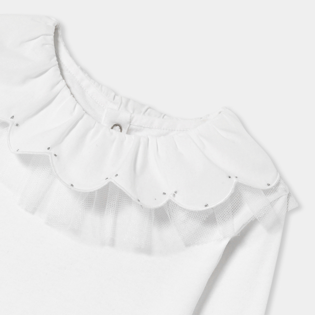 Girl T-shirt with a collar Girl T-shirt with a collar