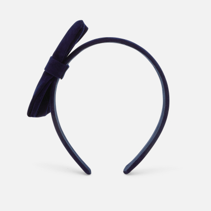 Girl velvet bow headband