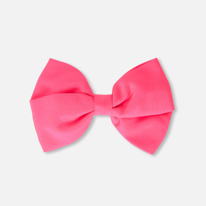 Girl taffeta bow hair clip