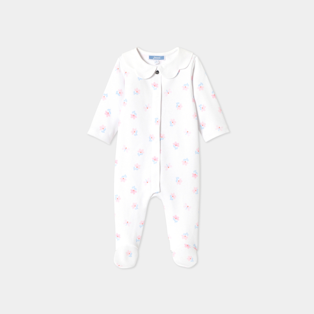 Baby girl sleepsuit in interlock Baby girl sleepsuit in interlock