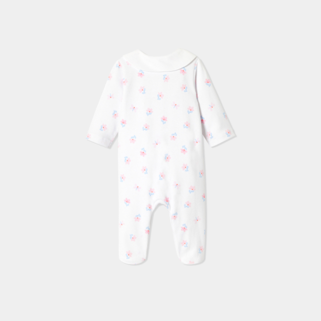 Baby girl sleepsuit in interlock Baby girl sleepsuit in interlock