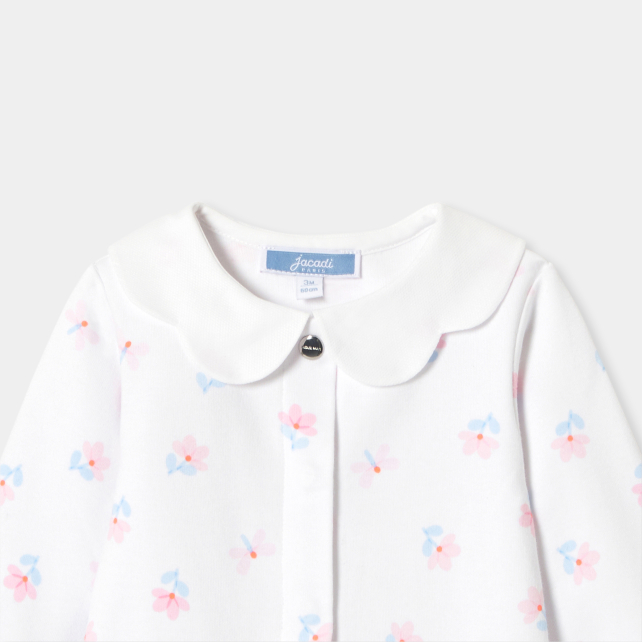 Baby girl sleepsuit in interlock Baby girl sleepsuit in interlock