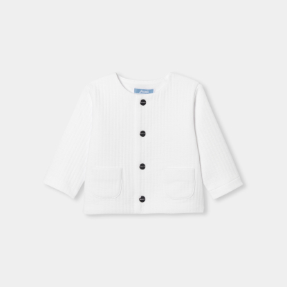 Cardigan bébé en jersey quilté