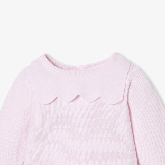 Baby girl garter-stitch set Baby girl garter-stitch set