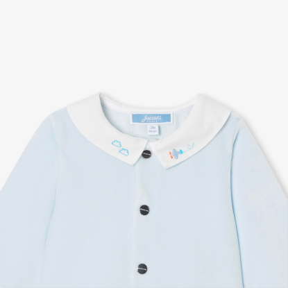 Baby boy velvet pyjamas