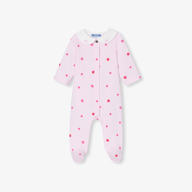 Baby girl pyjamas in interlock Baby girl pyjamas in interlock