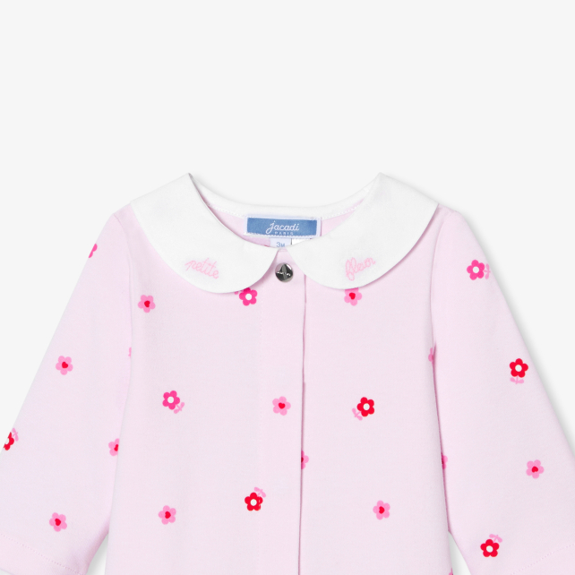 Baby girl pyjamas in interlock Baby girl pyjamas in interlock