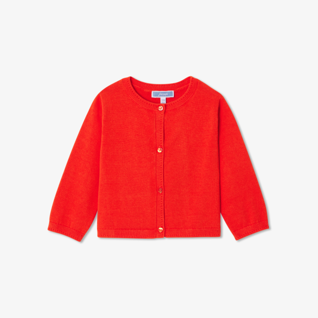 Baby girl jersey cardigan Baby girl jersey cardigan