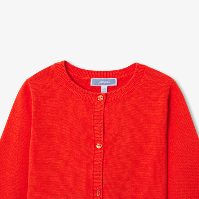 Baby girl jersey cardigan Baby girl jersey cardigan