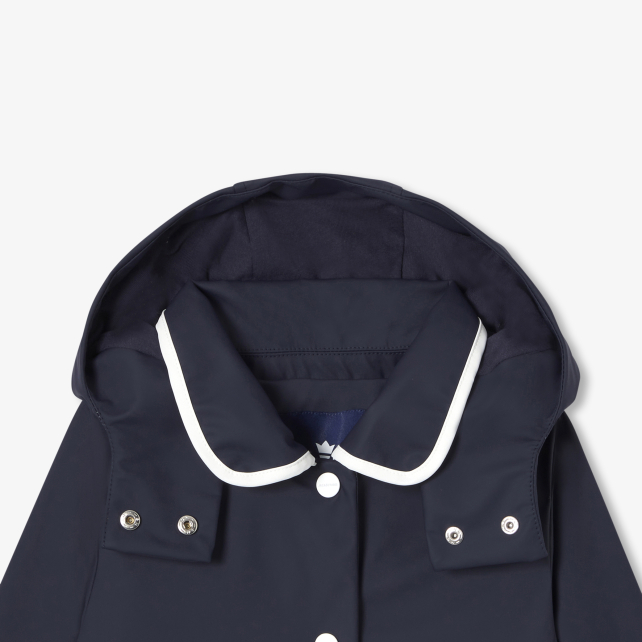 Girl hooded raincoat Girl hooded raincoat