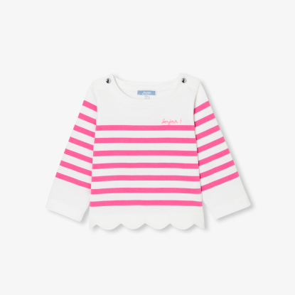 Baby girl Breton tee