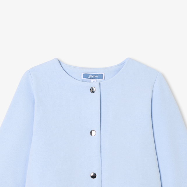 Cardigan bébé fille en molleton Cardigan bébé fille en molleton