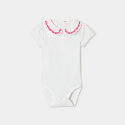 Baby girl short-sleeved bodysuit
