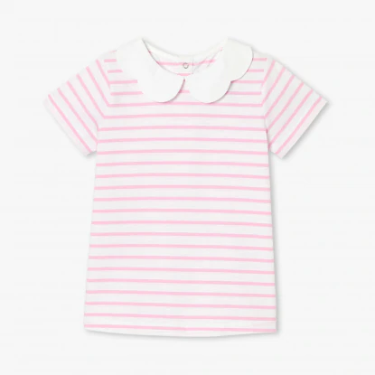 Girl striped polo shirt