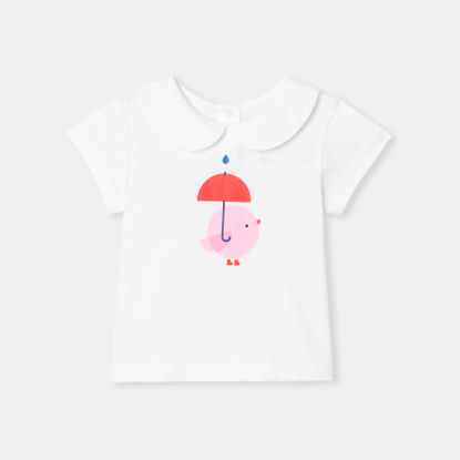 Baby girl short-sleeved T-shirt