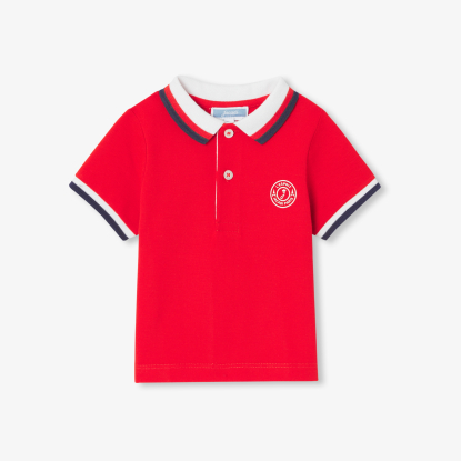 Baby boy short-sleeved polo shirt