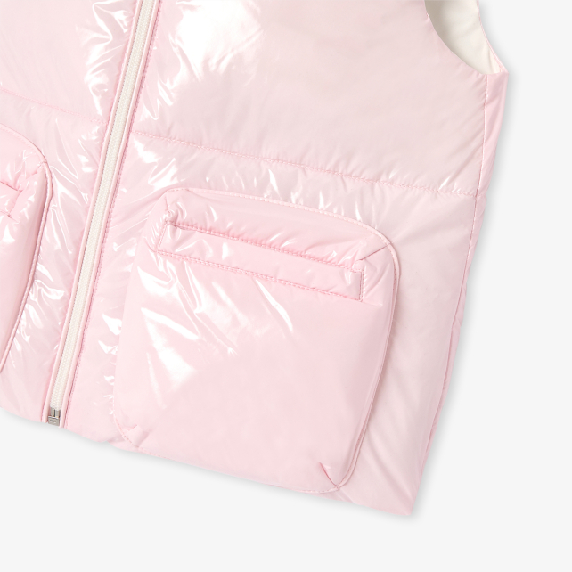 Girl sleeveless padded jacket Girl sleeveless padded jacket