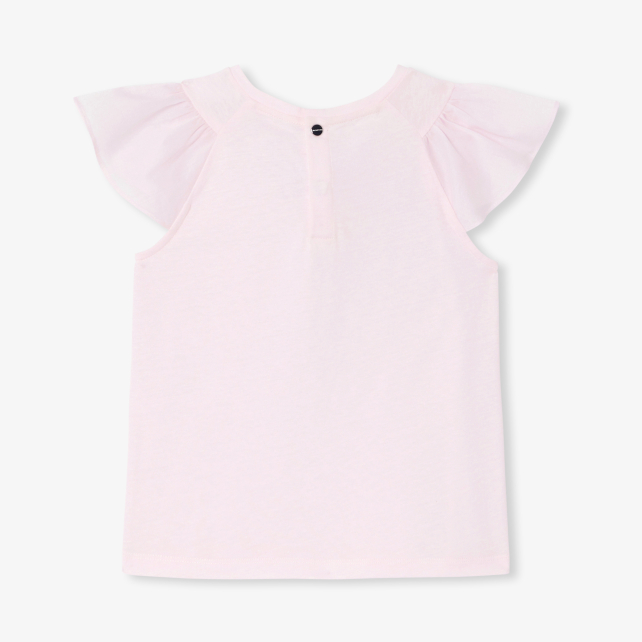 Girl T-shirt with ruffled sleeves Girl T-shirt with ruffled sleeves