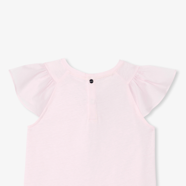 Girl T-shirt with ruffled sleeves Girl T-shirt with ruffled sleeves
