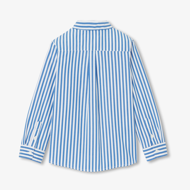 Boy shirt in striped poplin Boy shirt in striped poplin