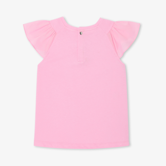 Girl T-shirt with ruffled sleeves Girl T-shirt with ruffled sleeves