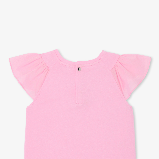 Girl T-shirt with ruffled sleeves Girl T-shirt with ruffled sleeves