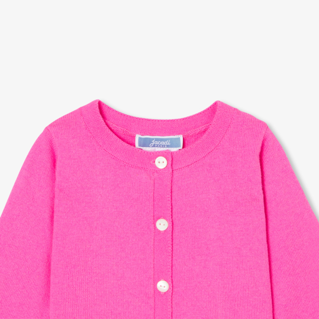 Baby girl jersey cardigan Baby girl jersey cardigan