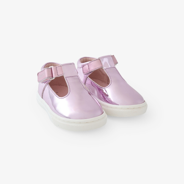 Baby girl Iridescent leather T-bar shoes Baby girl Iridescent leather T-bar shoes