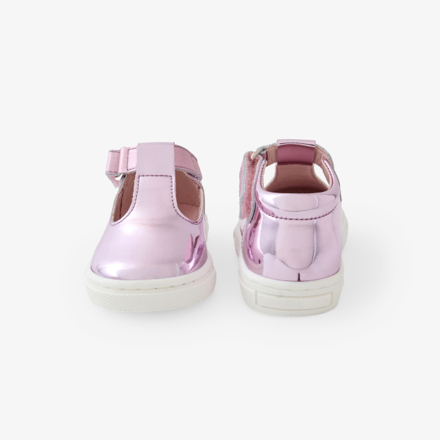 Baby girl Iridescent leather T-bar shoes Baby girl Iridescent leather T-bar shoes