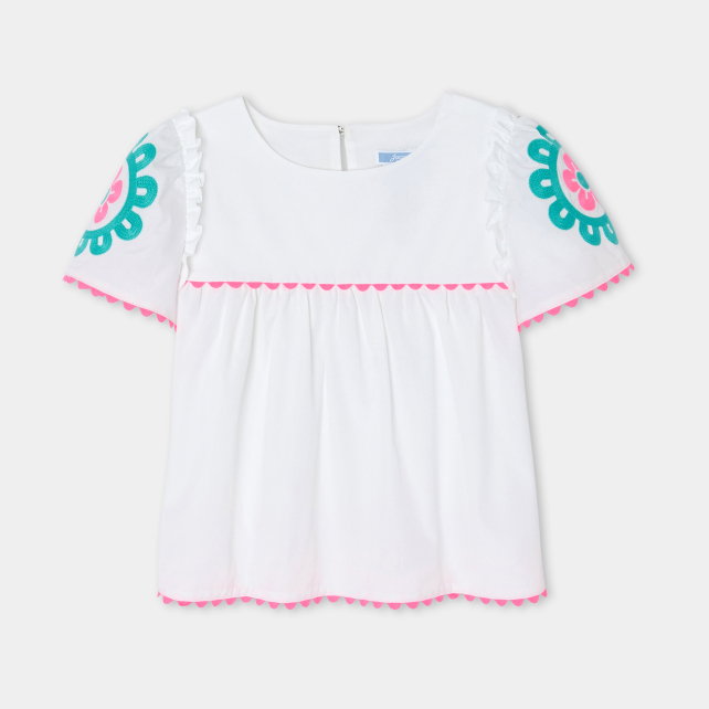 Blouse enfant fille en popeline Blouse enfant fille en popeline