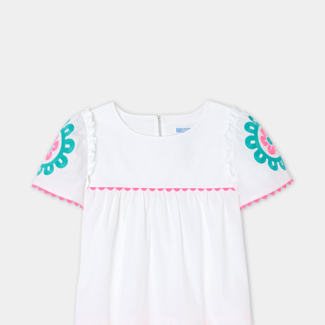 Blouse enfant fille en popeline Blouse enfant fille en popeline