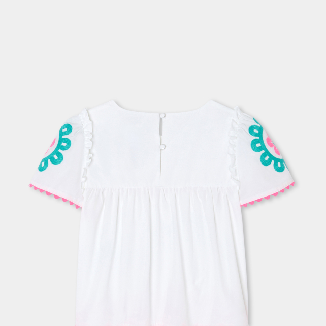 Girl blouse in poplin Girl blouse in poplin