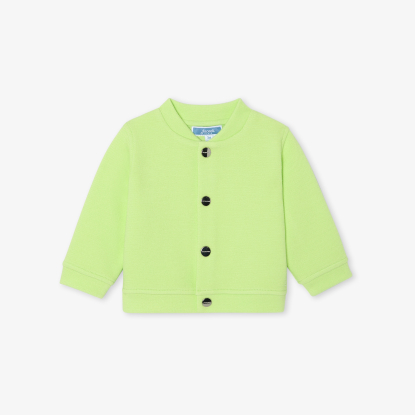 Baby boy cardigan in cotton piqué