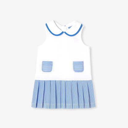 Baby girl dress in cotton piqué