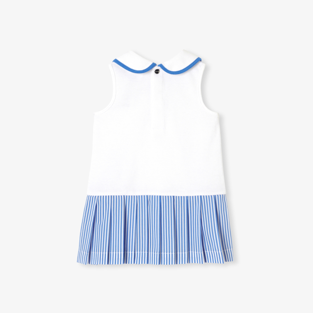 Baby girl dress in cotton piqué Baby girl dress in cotton piqué