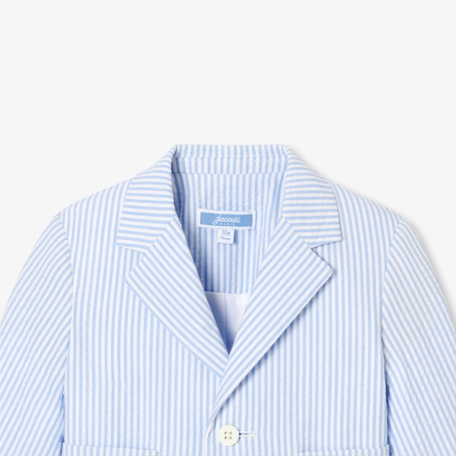 Veste bébé garçon en seersucker Veste bébé garçon en seersucker
