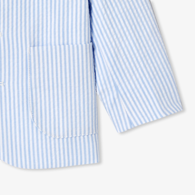 Veste bébé garçon en seersucker Veste bébé garçon en seersucker