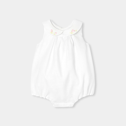 Baby girl linen romper