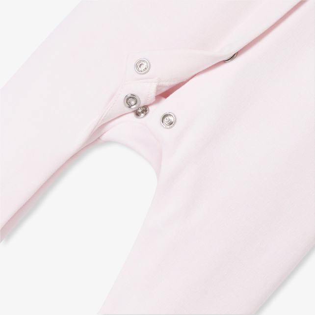 Baby girl sleepsuit in interlock Baby girl sleepsuit in interlock