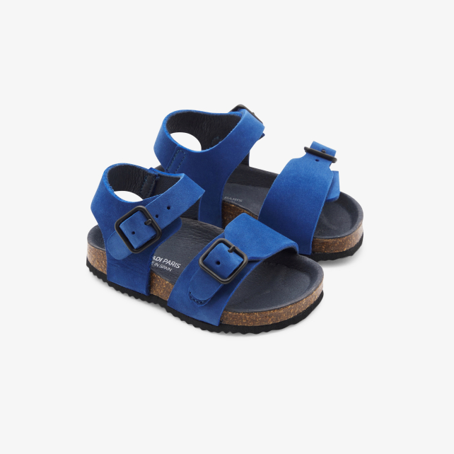 Baby boy sandals in nubuck Baby boy sandals in nubuck