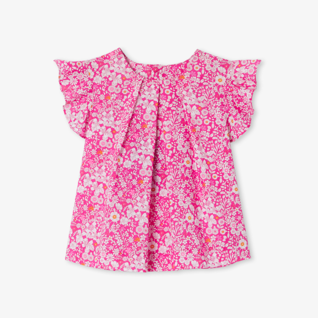 Blouse bébé fille en tissu Liberty Blouse bébé fille en tissu Liberty