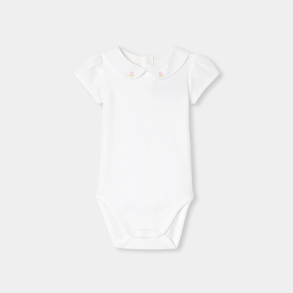 Baby girl short-sleeved bodysuit