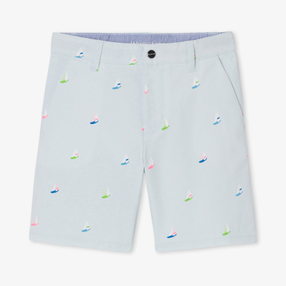 Boy shorts in printed twill