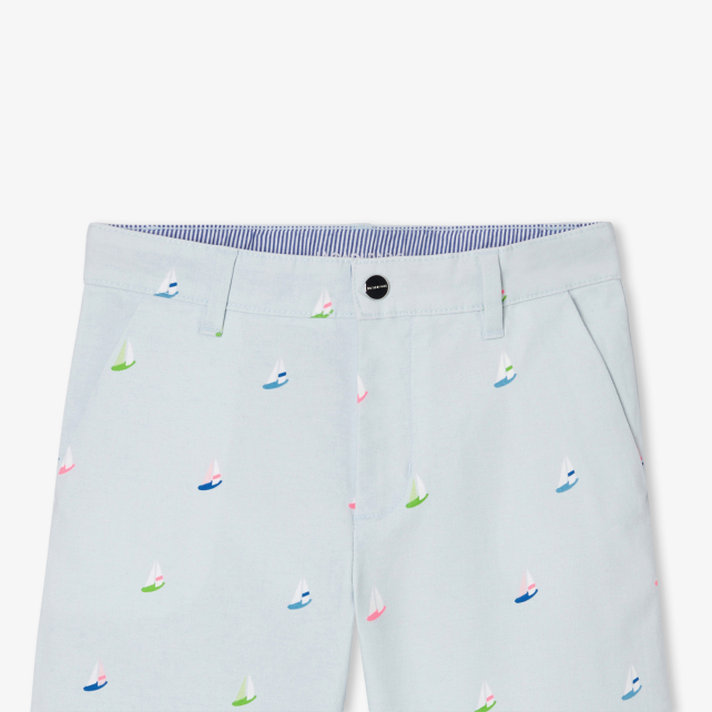 Boy shorts in printed twill Boy shorts in printed twill