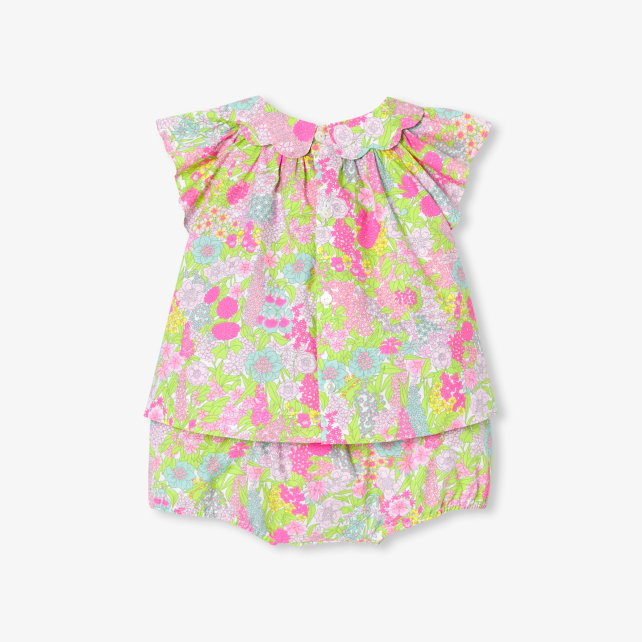 Baby girl set in Liberty fabrics Baby girl set in Liberty fabrics