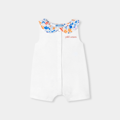 Barboteuse bébé fille en interlock