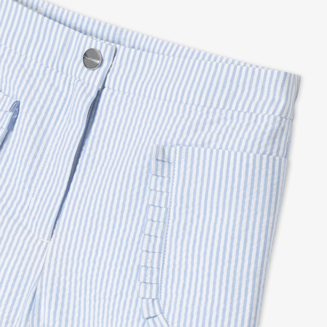 Short enfant fille en seersucker Short enfant fille en seersucker